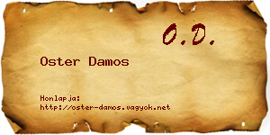 Oster Damos névjegykártya